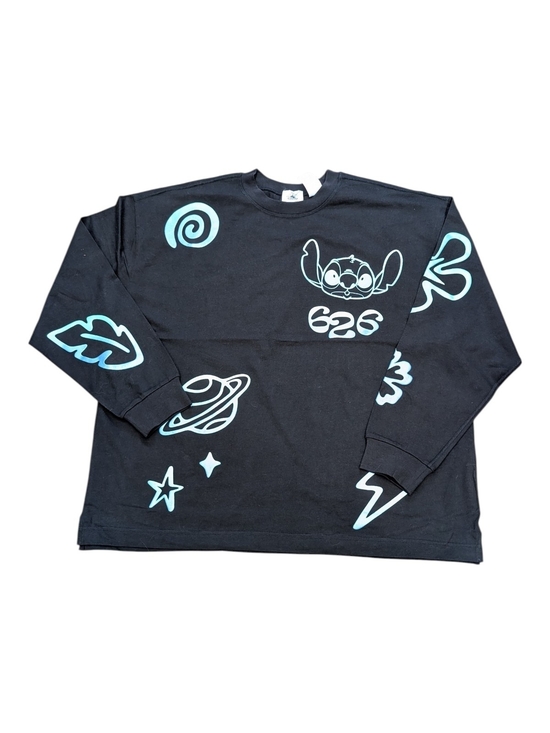 Disneyparks Tops - Disney Stitch 626 Celebration Crew Black Long Sleeve Spirit Jersey